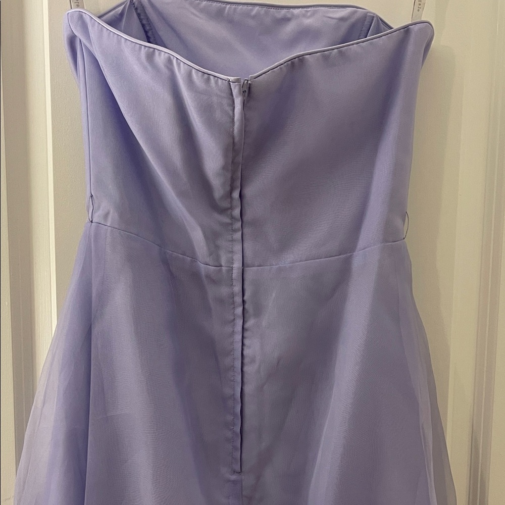 Alfred Angelo Lavender Strapless Dress - Picture 10 of 11